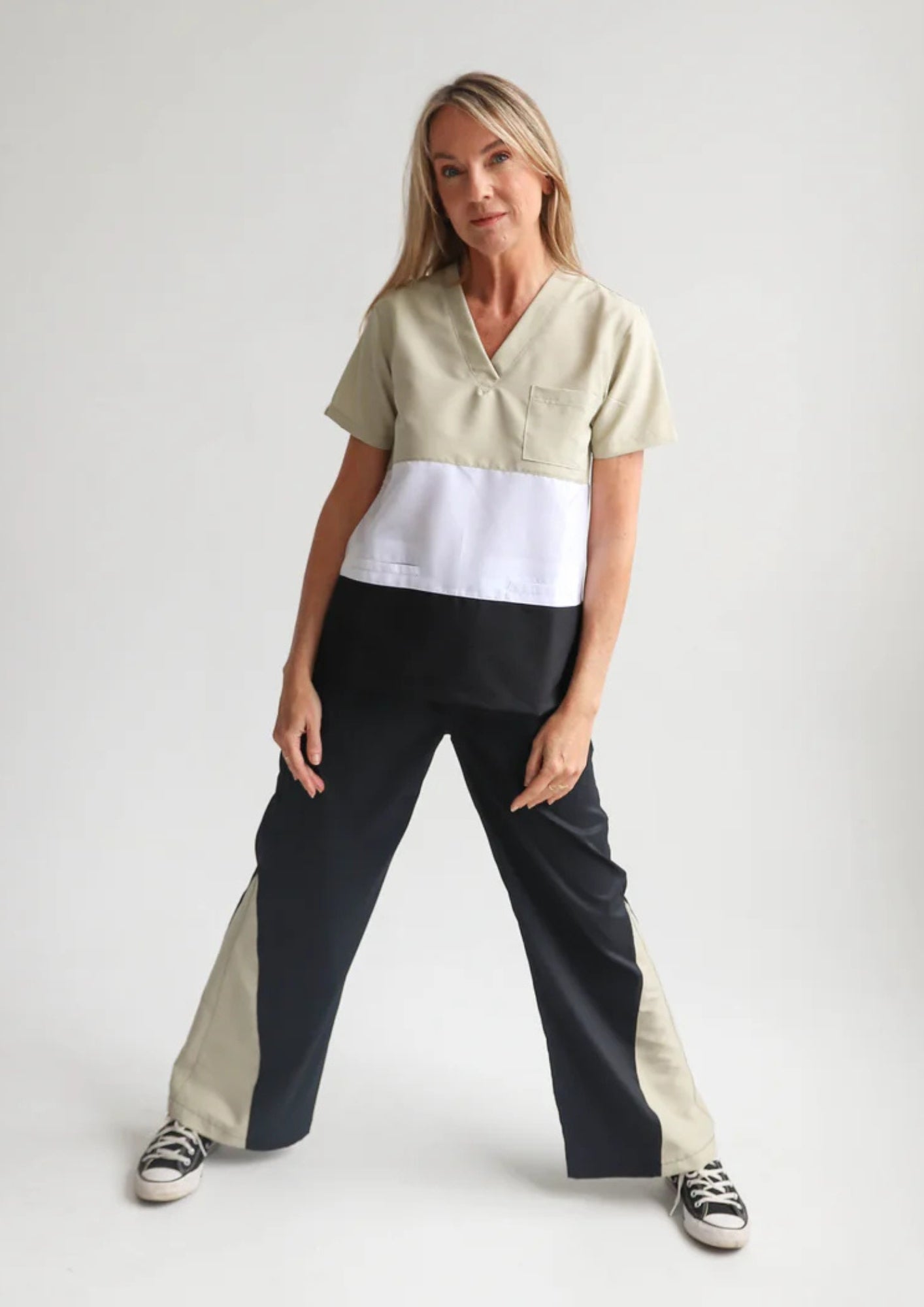 Pantalón Ónix / Negro y Beige