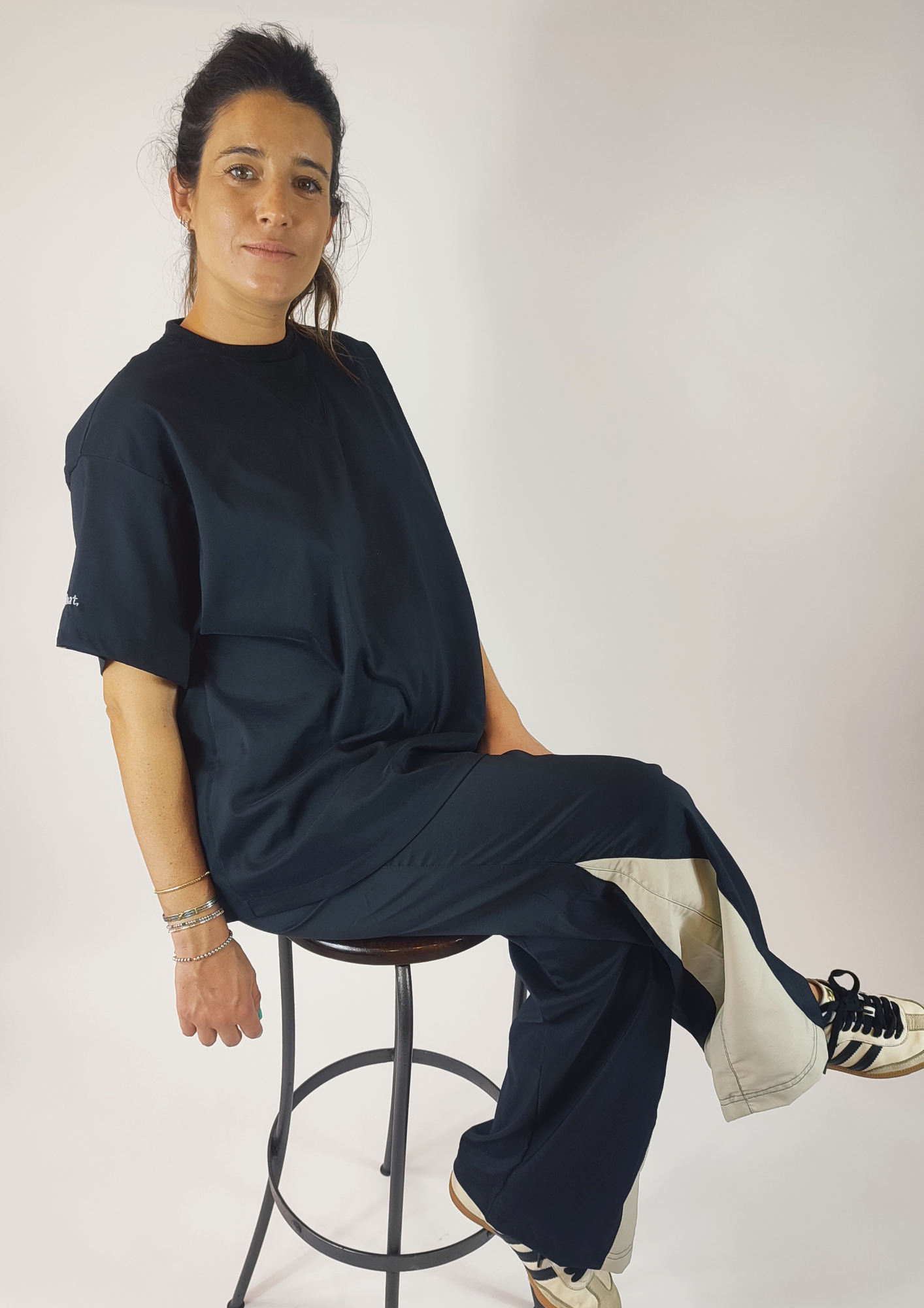 Pantalón Ónix Maternal / Negro y Beige