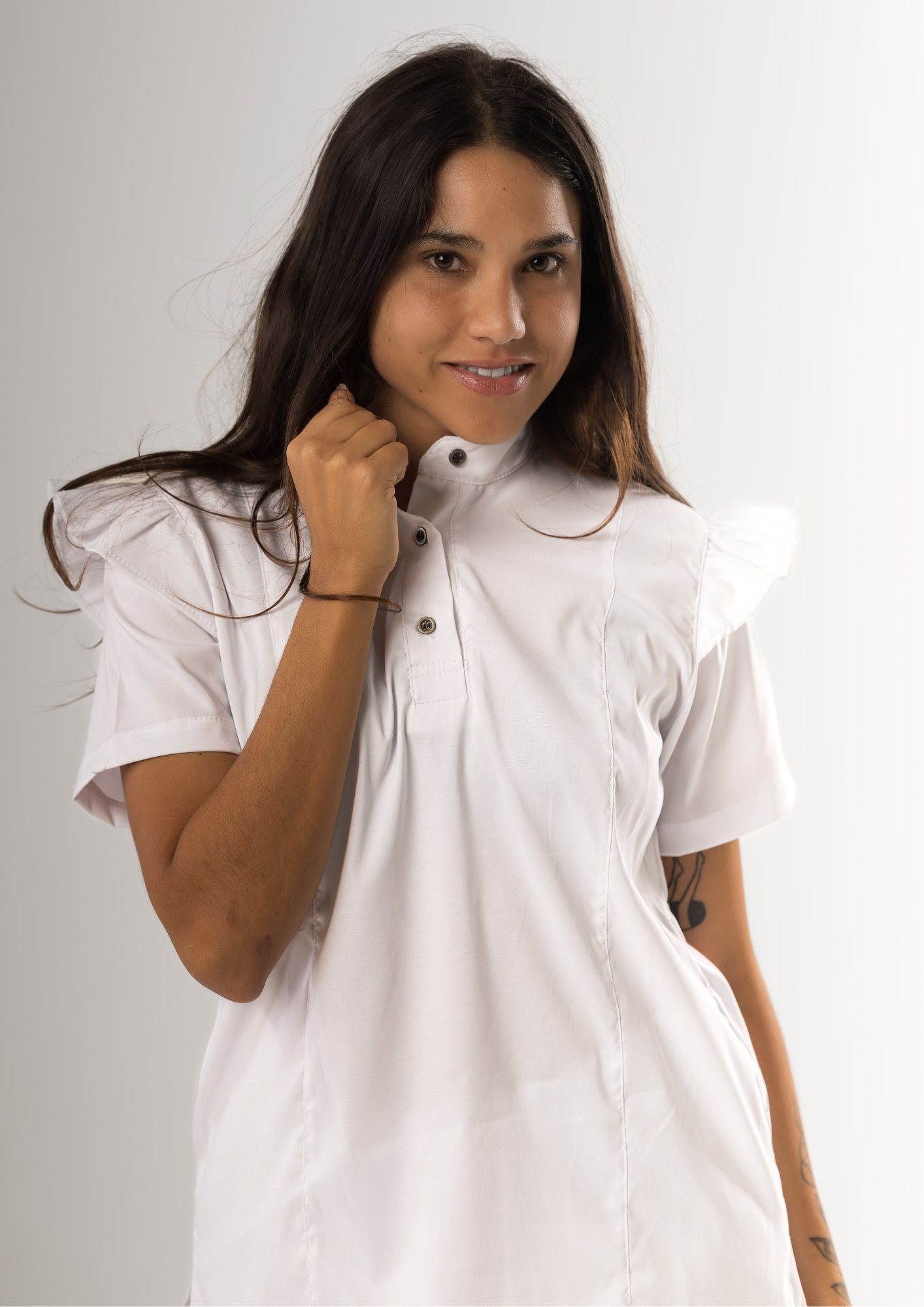CASACA GERANIO / BLANCO