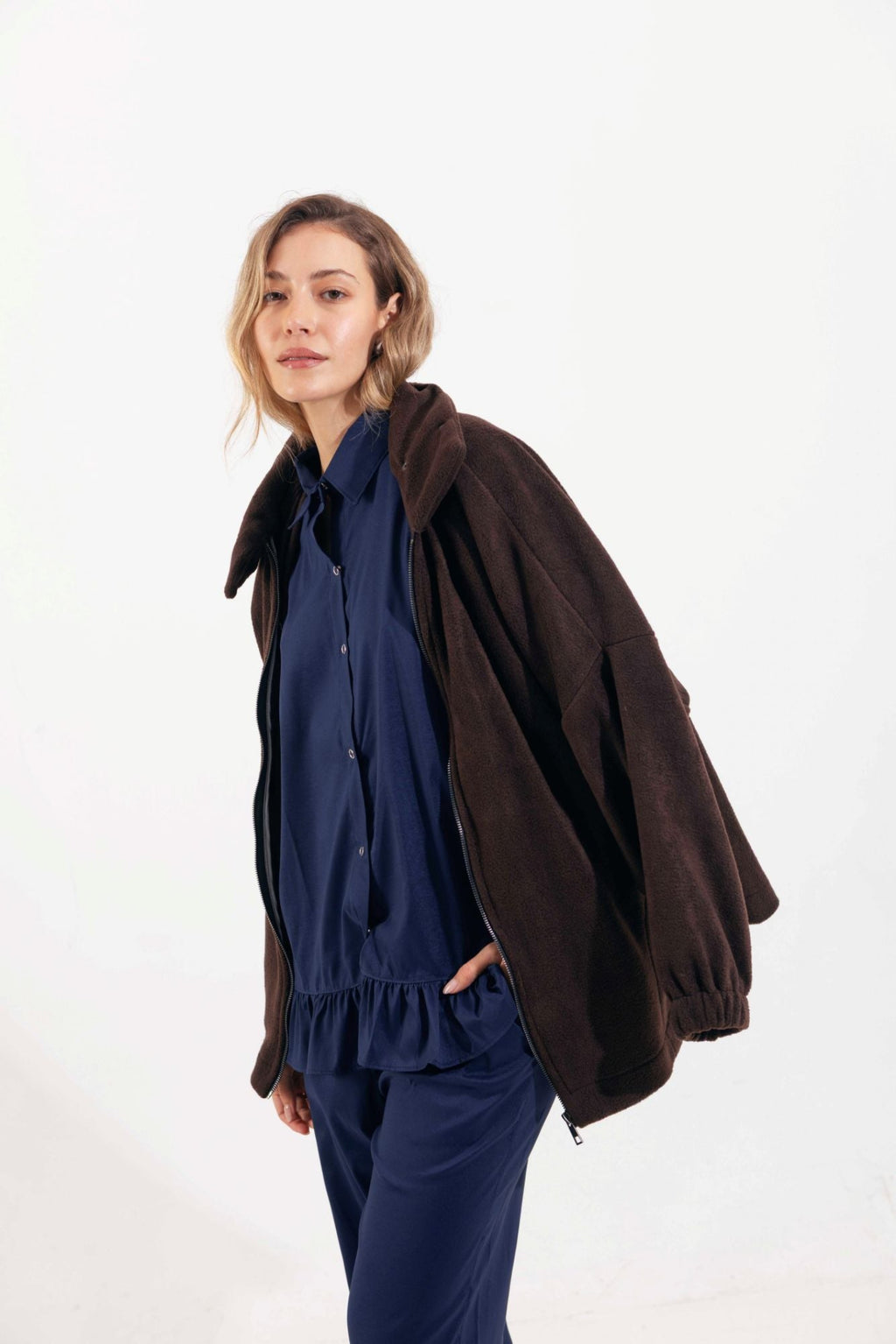 ABRIGO POLAR UCHU / MARRON