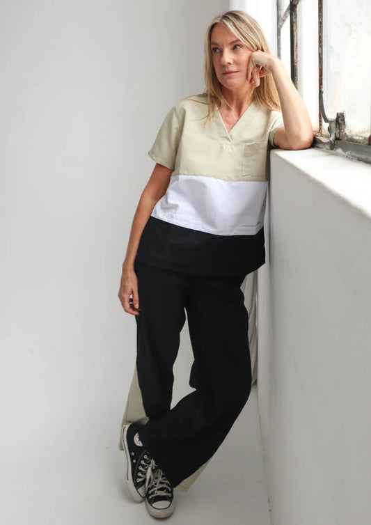 Pantalón Ónix / Negro y Beige
