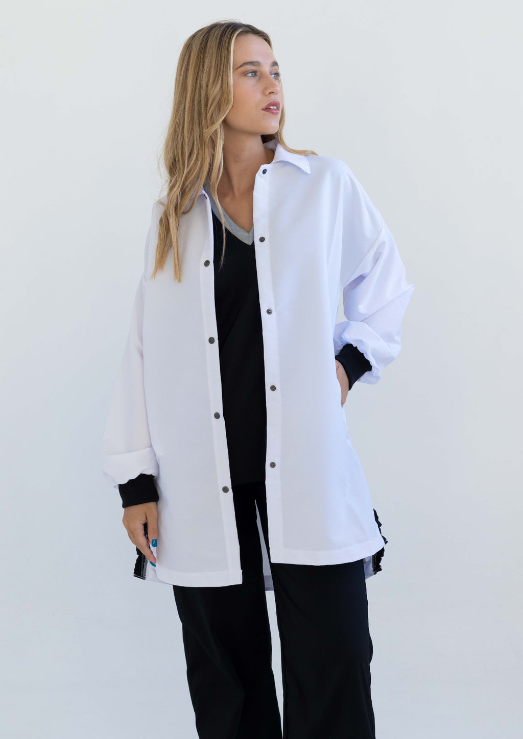 Túnica Margarita / Blanco y Negro