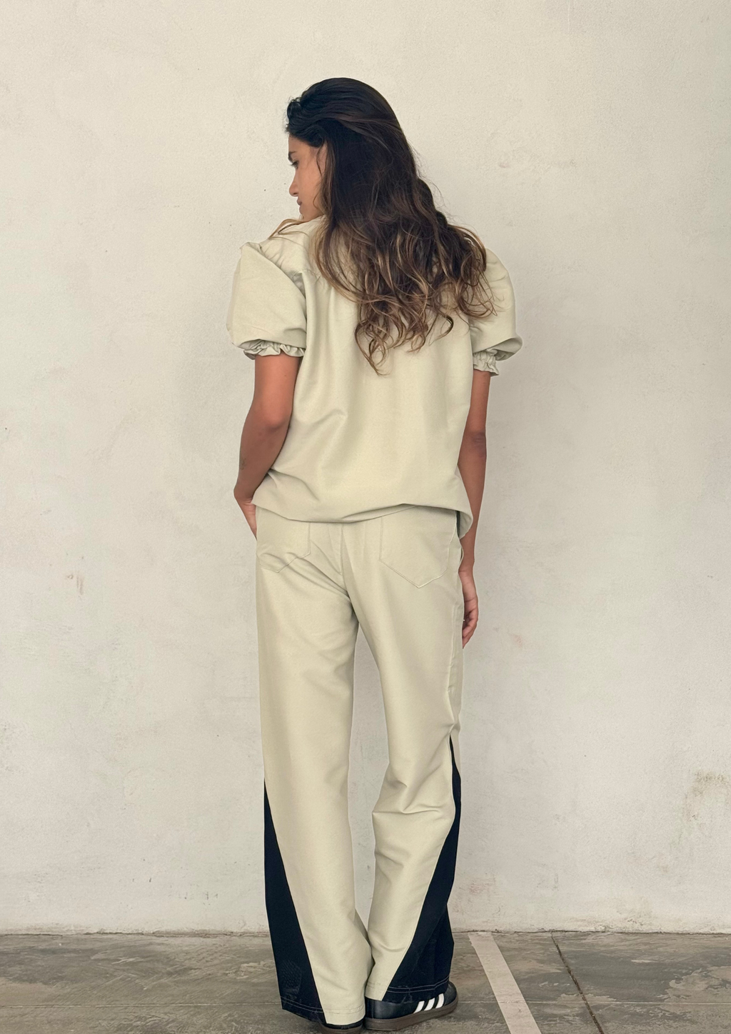 Pantalón Ónix / Beige y Negro