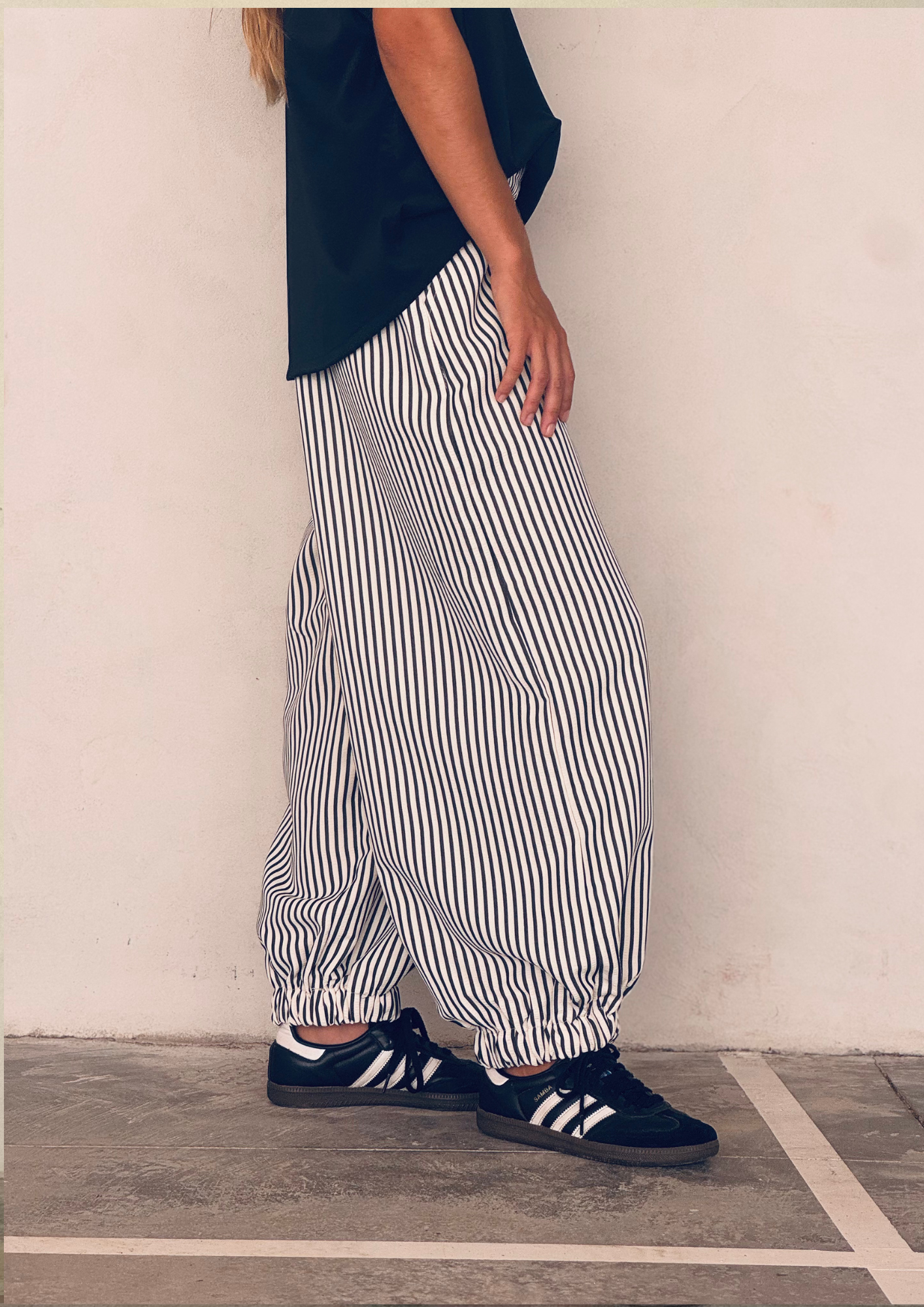 Pantalón Babucha Olmo / Rayado