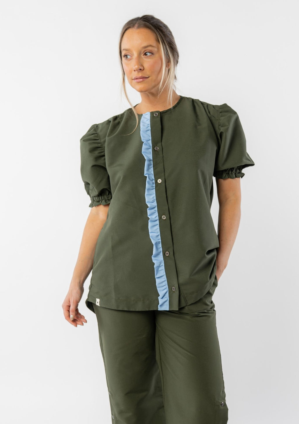 Casaca Alegría / Verde y Celeste