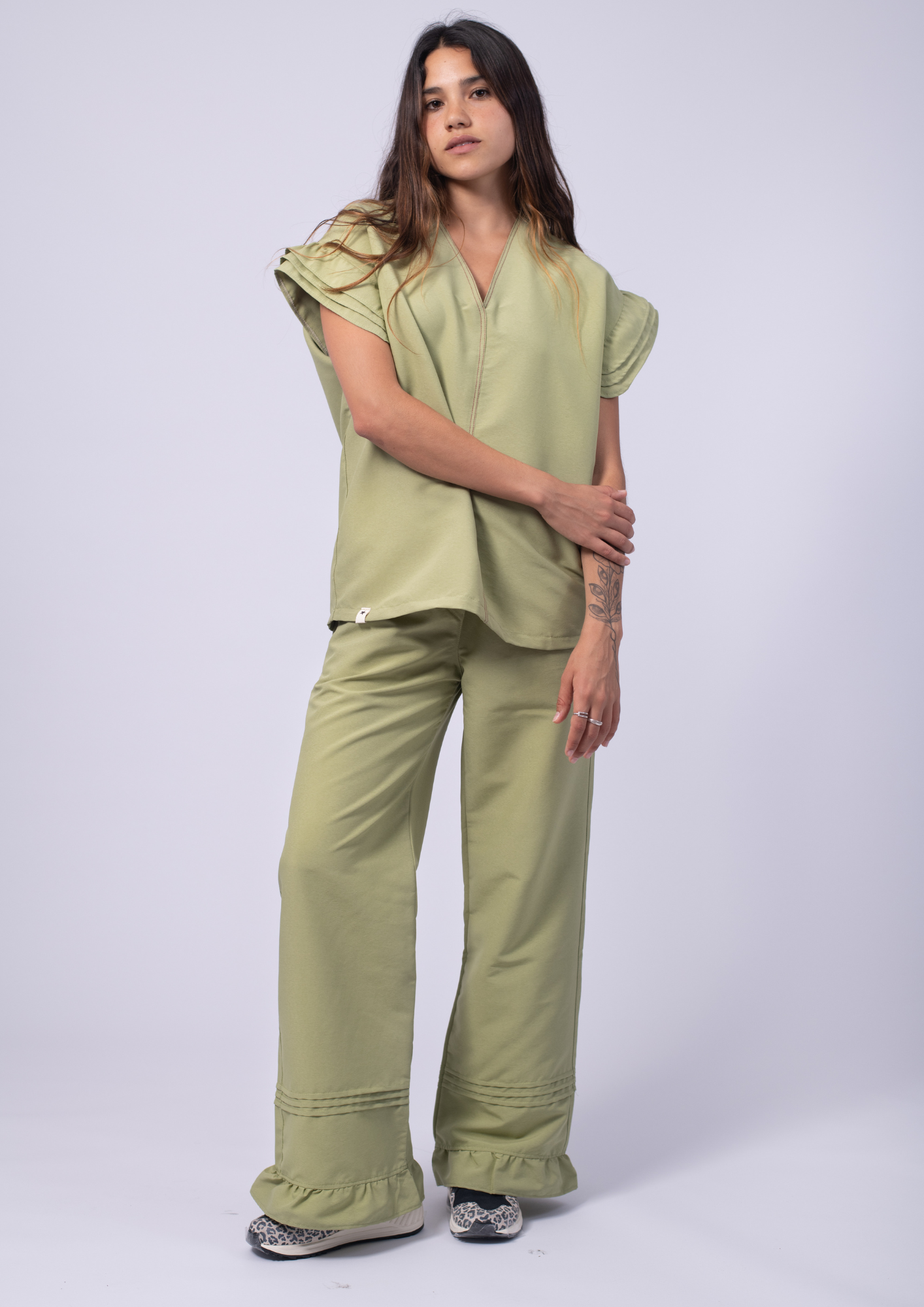 Casaca Flora / Pistacho