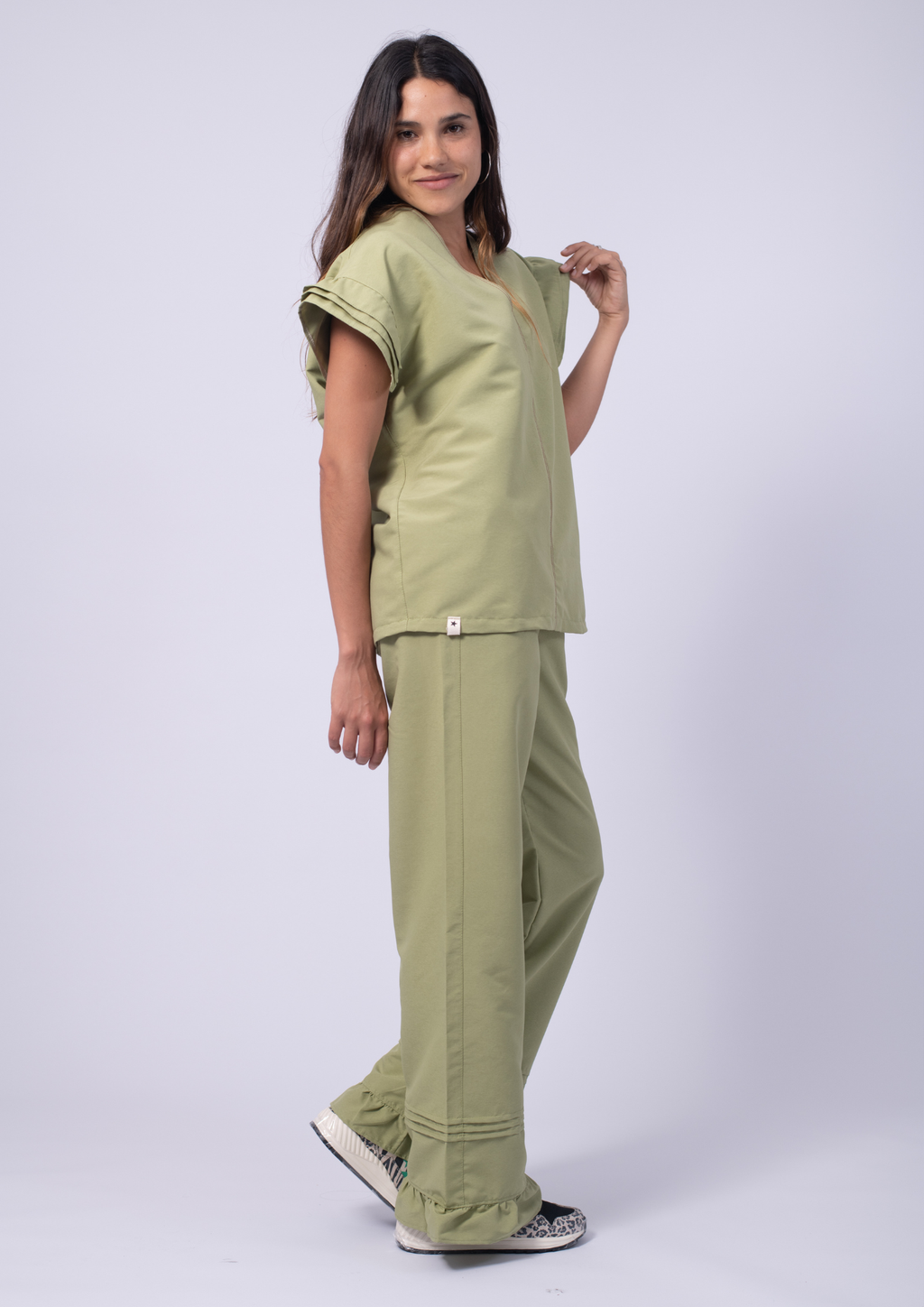 Casaca Flora / Pistacho