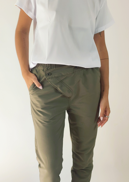 PANTALÓN CITRINO / VERDE MILITAR