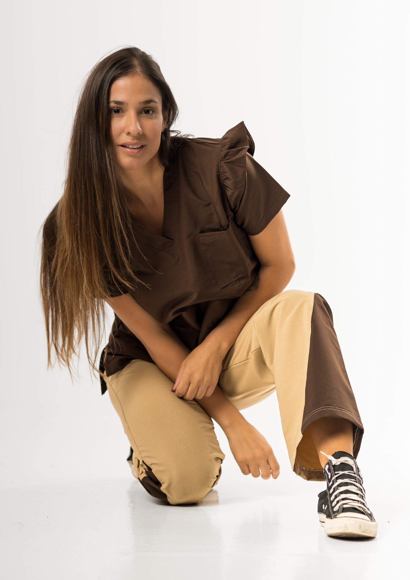 Pantalón Ónix / Camel y Marrón