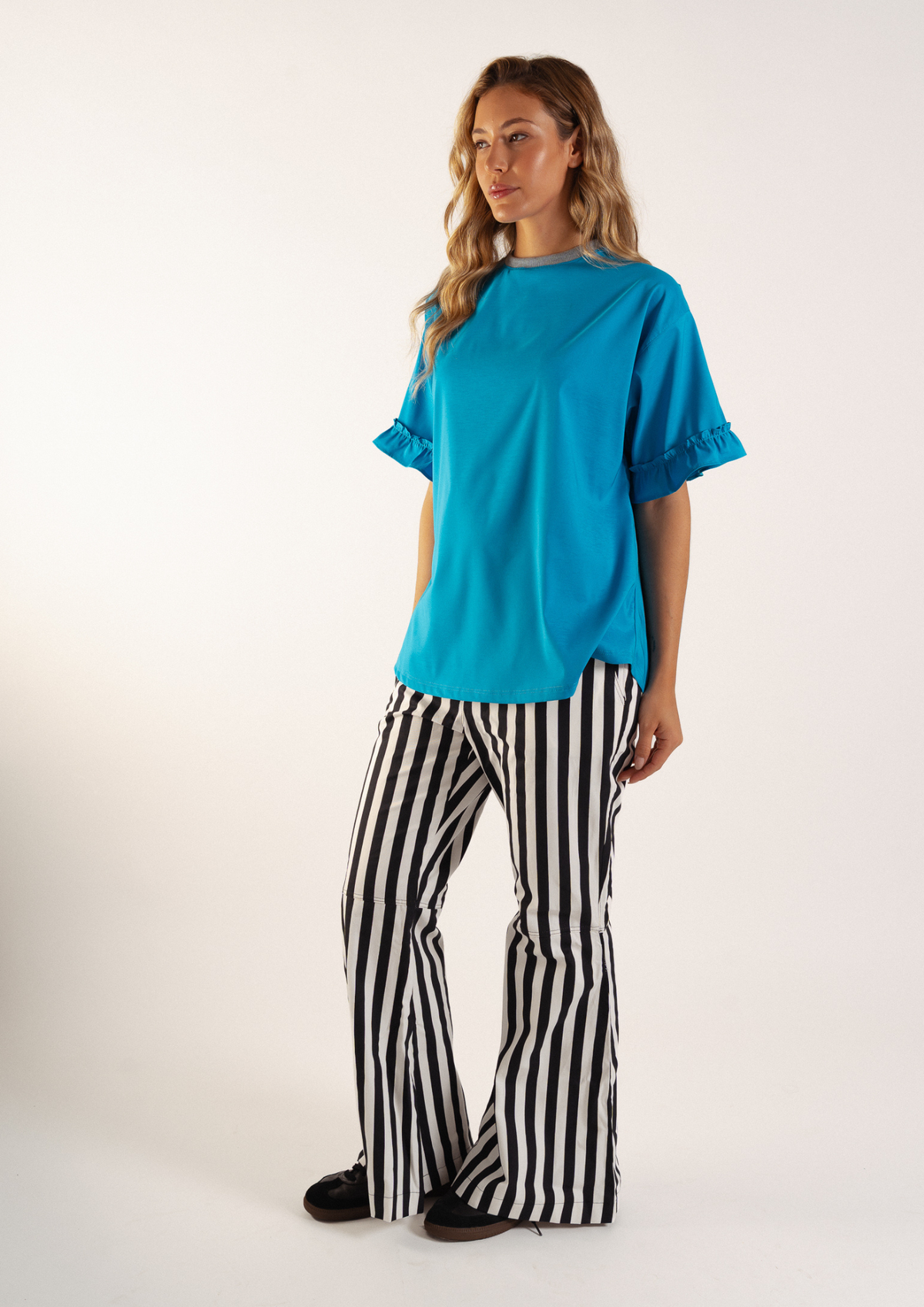 Pantalón Olivo / Rayado