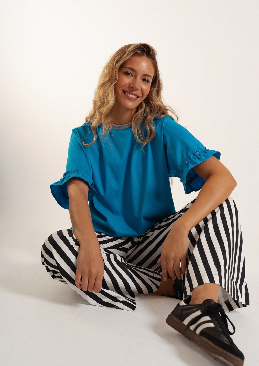 Pantalón Olivo / Rayado