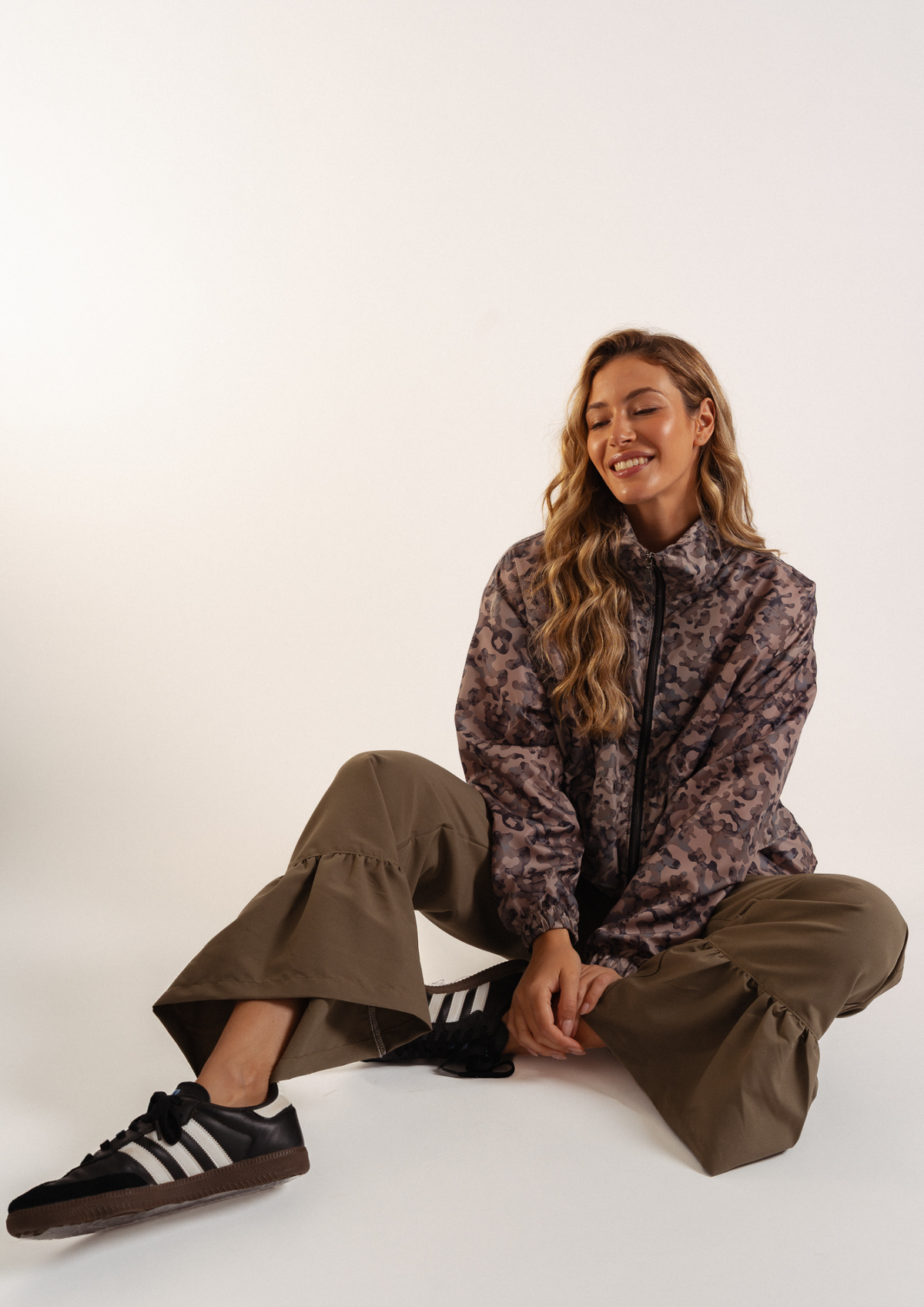 Campera Malva Camuflada