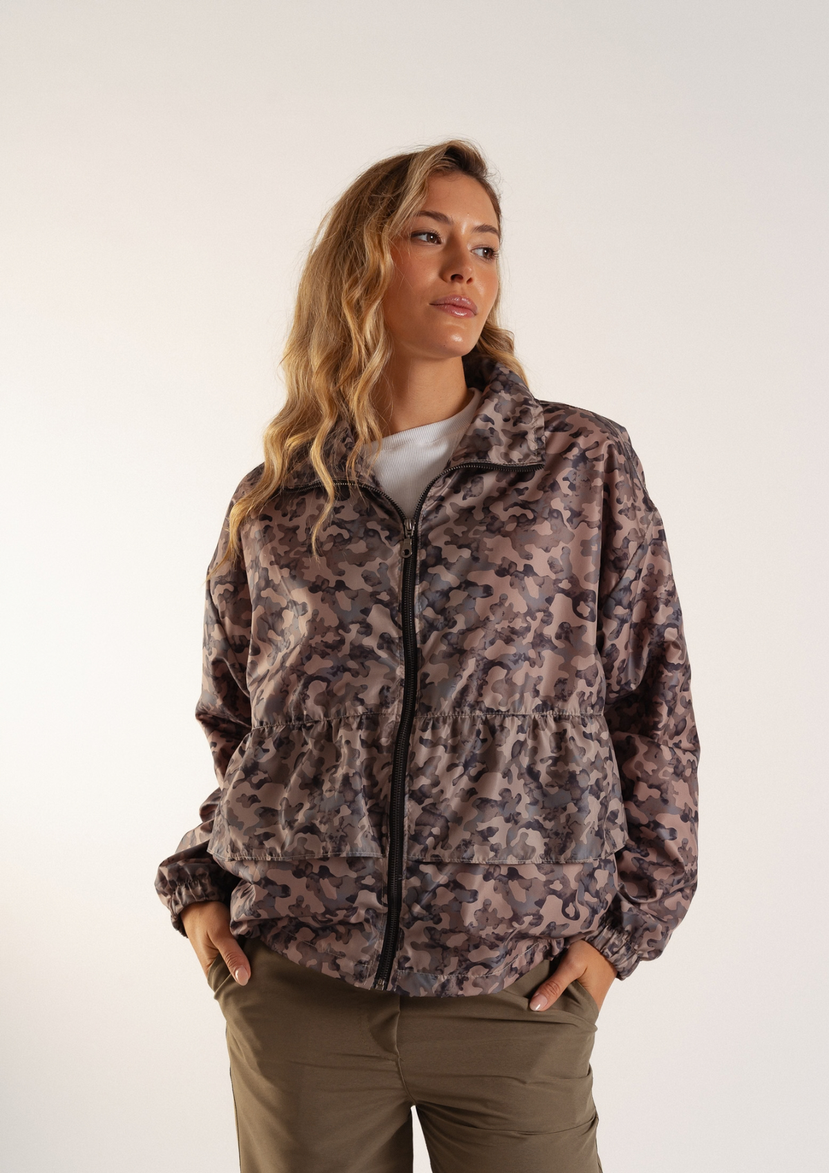 Campera Malva Camuflada