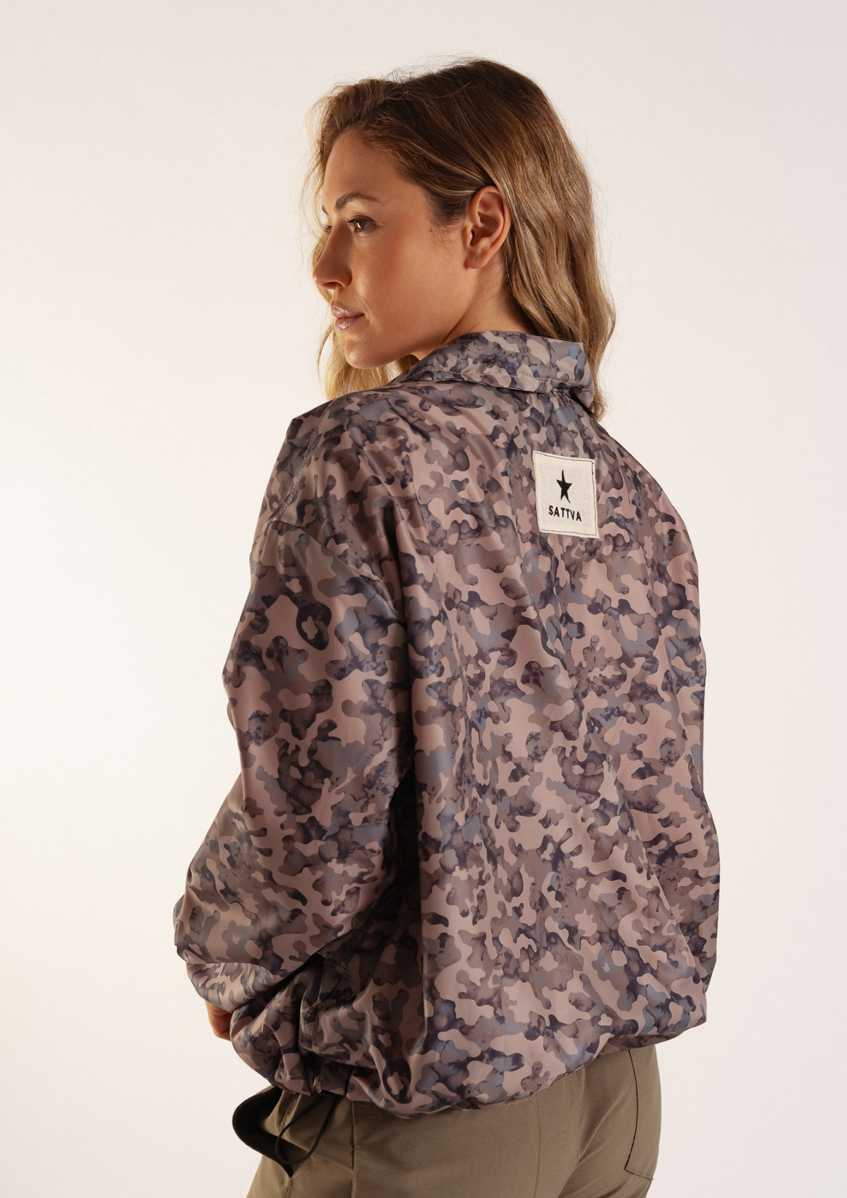 Campera Malva Camuflada