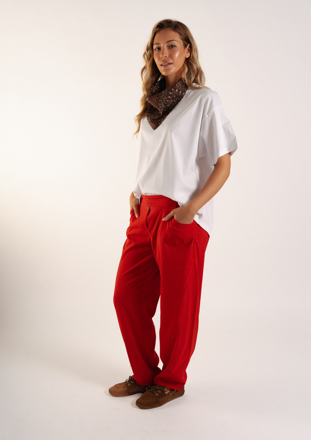 Pantalón Barrel / Rojo