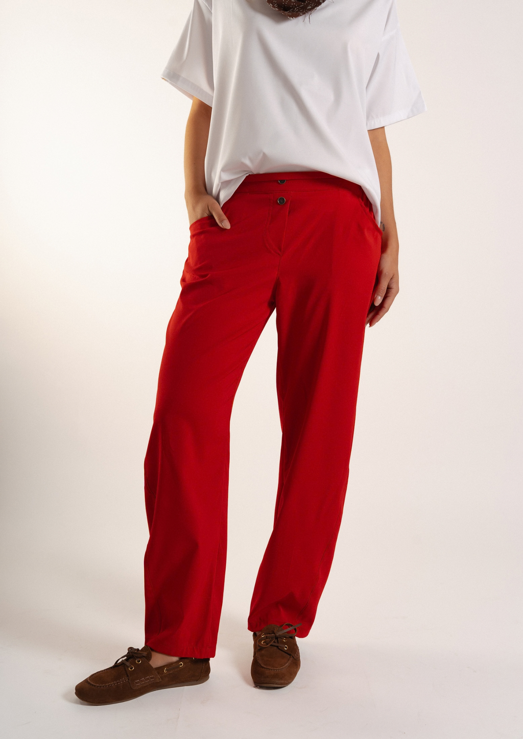 Pantalón Barrel / Rojo