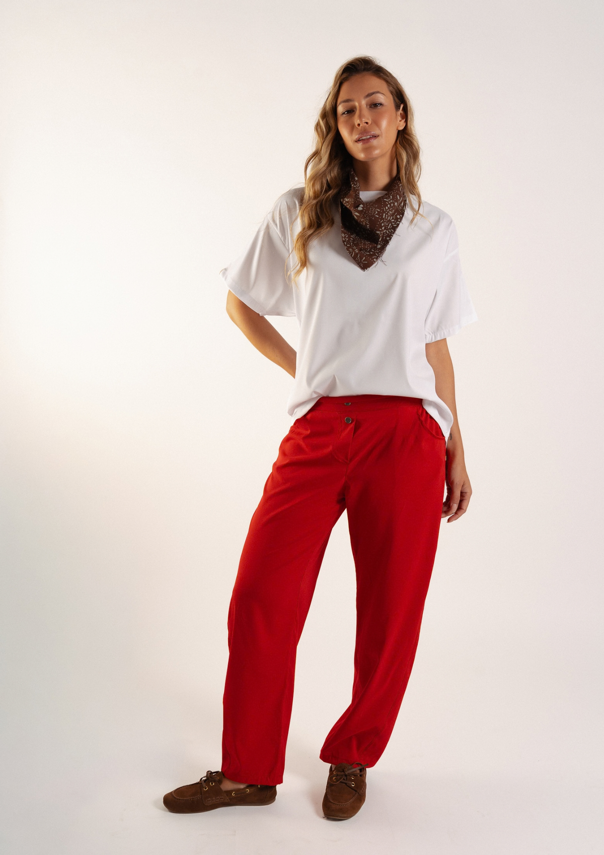 Pantalón Barrel / Rojo