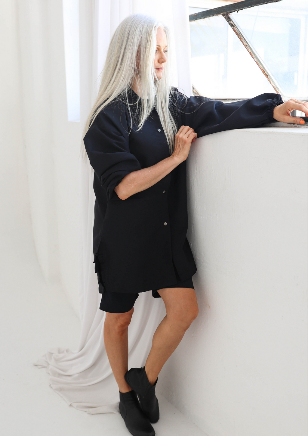 Túnica Margarita / Negro